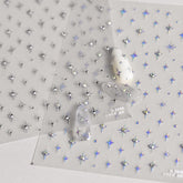 silver star nail sticker
